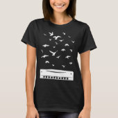 Playing Harmonica Player Harmonica Instrument T-Shirt (Vorderseite)
