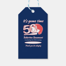 Playing His 50th Inning Baseball Birthday Party Geschenkanhänger