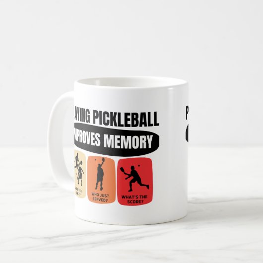 Playing Pickleball Improves Memory Kaffeetasse (Vorderseite Links)