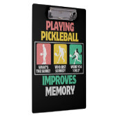 Playing Pickleball Improves Memory Klemmbrett (Rechts)