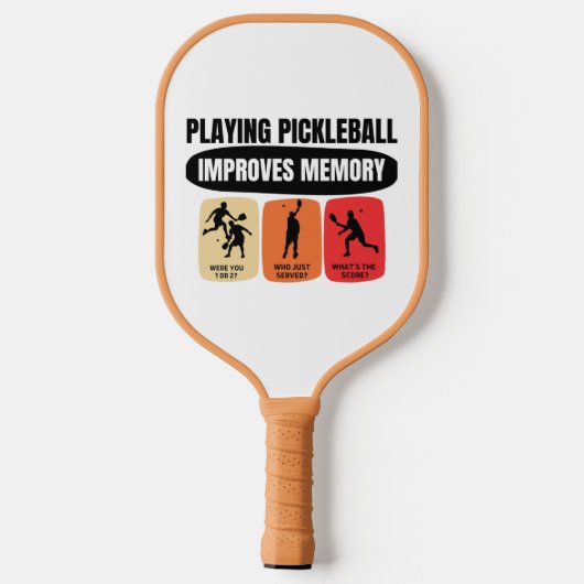 Playing Pickleball Improves Memory Pickleball Schläger (Rückseite)
