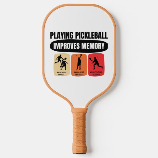 Playing Pickleball Improves Memory Schläger (Vorderseite)