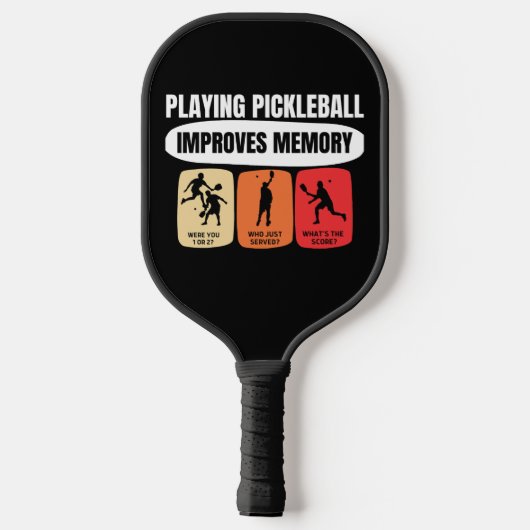 Playing Pickleball Improves Memory Schläger (Rückseite)