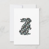 Playing Rabbits Einladung (Vorderseite)