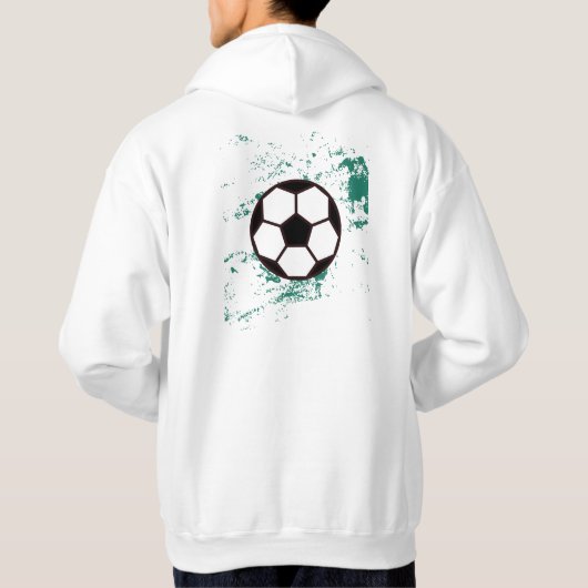 Playing soccer graphic black hoodie (Rückseite)