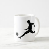Playing soccer graphic black kaffeetasse (VorderseiteRechts)