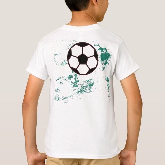 Playing soccer graphic black T-Shirt (Rückseite)