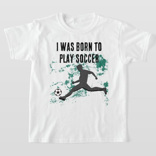 Playing soccer graphic black T-Shirt (Ablage )