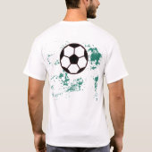 Playing soccer graphic black T-Shirt (Rückseite)