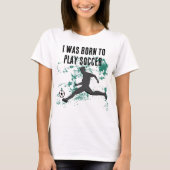 Playing soccer graphic black T-Shirt (Vorderseite)