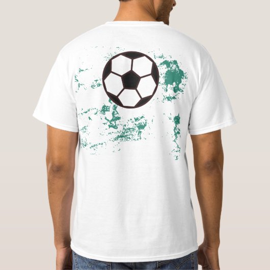 Playing soccer graphic black T-Shirt (Rückseite)