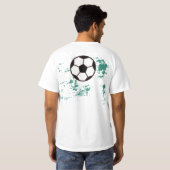 Playing soccer graphic black T-Shirt (Schwarz voll)