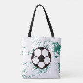 Playing soccer graphic black tasche (Rückseite)
