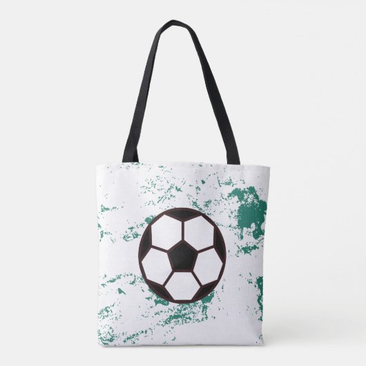 Playing soccer graphic black tasche (Rückseite)