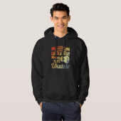 Playing The Drums And The Pet Cats Animal Drummer  Hoodie (Vorne ganz)