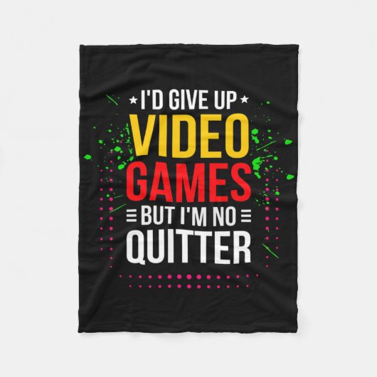 Playing Video Games - Video Gamer Meme - Funny Vid Fleecedecke (Vorderseite)