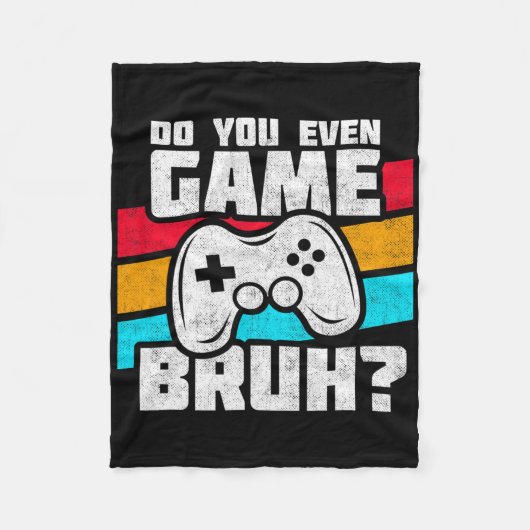 Playing Video Games - Video Gamer Meme - Funny Vid Fleecedecke (Vorderseite)