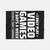 Playing Video Games - Video Gamer Meme - Funny Vid Fleecedecke (Vorderseite (Horizontal))