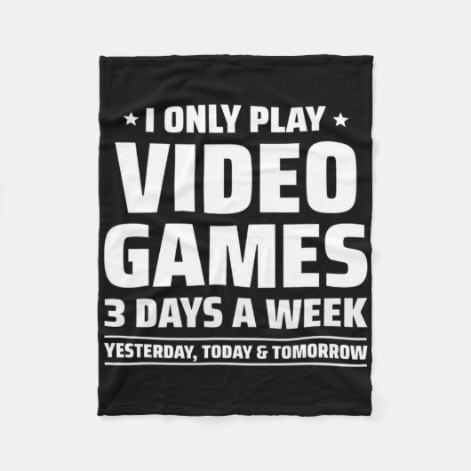 Playing Video Games - Video Gamer Meme - Funny Vid Fleecedecke (Vorderseite)