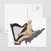 PlayingHarp121210 Postkarte (Vorne/Hinten)