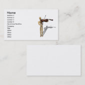 PlayingViolin081210, Name, Adresse 1, Adresse 2… Visitenkarte (Vorne/Hinten)