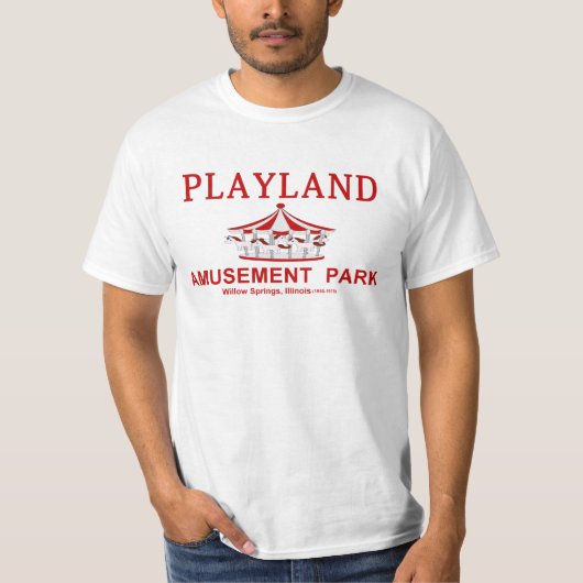 Playland Vergnügungspark, Willow Springs, Illinois T-Shirt (Vorderseite)