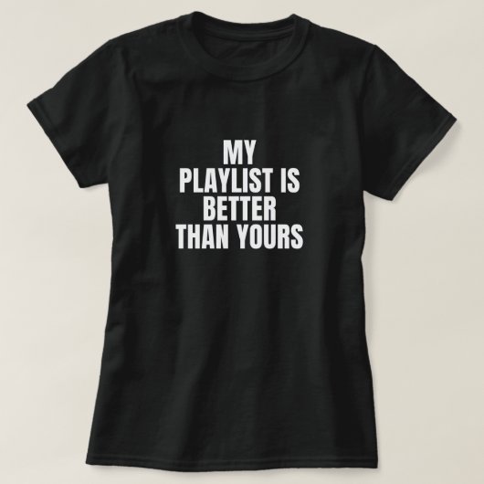 Playlist Frauen-T - Shirt (Design vorne)