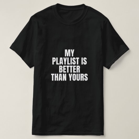 Playlist Mens T - Shirt (Design vorne)
