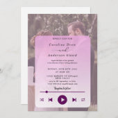 Playlist wedding Invitation (Vorne/Hinten)