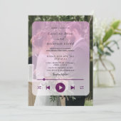 Playlist wedding Invitation (Stehend Vorderseite)