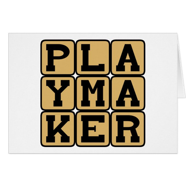 Playmaker, Sportsstar oder Playwright (Vorderseite (Horizontal))