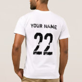 Playoff Beard Hockey Shirsey, Name & Nummer T-Shirt (Rückseite)