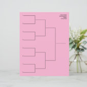 Playoff-Kooperationsschema-Vorlageblatt für 8 Team (Stehend Vorderseite)