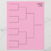 Playoff-Kooperationsschema-Vorlageblatt für 8 Team (Vorderseite)