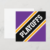 PLAYOFFS Bright Red Black Orange Racing Stripes (Vorne/Hinten)