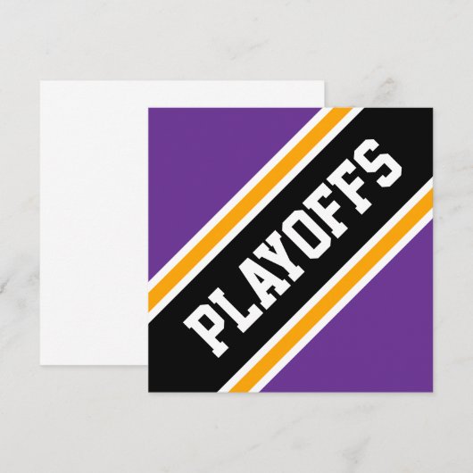 PLAYOFFS Bright Red Black Orange Racing Stripes (Vorne/Hinten)