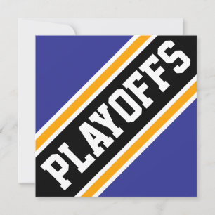 PLAYOFFS Schwarz Orange Tiefblau Rennstreifen