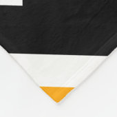 PLAYOFFS Spaß Cool leuchtend rote schwarze Streife Fleecedecke (Ecke)