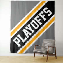 PLAYOFFS Sporty Graugelbe schwarze Streifen