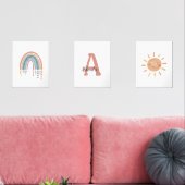 Playroom Kinderzimmer Wall Art Deco Boho Bilderwand Sets (Wohnzimmer)