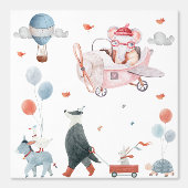 Playroom or Storybook Animal Theme Tapete (Vorderseite)