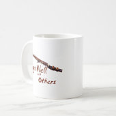 Plays gut mit anderen / Flute Kaffeetasse (Vorderseite Links)