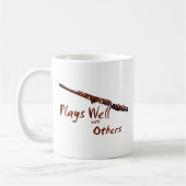 Plays gut mit anderen / Flute Kaffeetasse (Links)