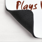 Plays gut mit anderen / Flute Mousepad (Ecke)
