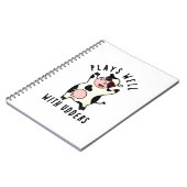 Plays gut mit Udders Funny Cow Puff Notizblock (Linke Seite)
