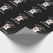 Plays gut mit Udders Funny Kuh Puff Dark BG Geschenkpapier (Ecke)