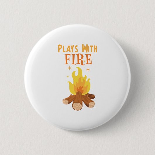 Plays mit Feuer Button (Vorderseite)