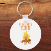 Plays mit Feuer Schlüsselanhänger (Vorderseite)