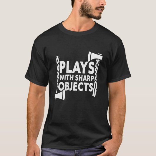 Plays mit Sharp-Objekten T-Shirt (Vorderseite)