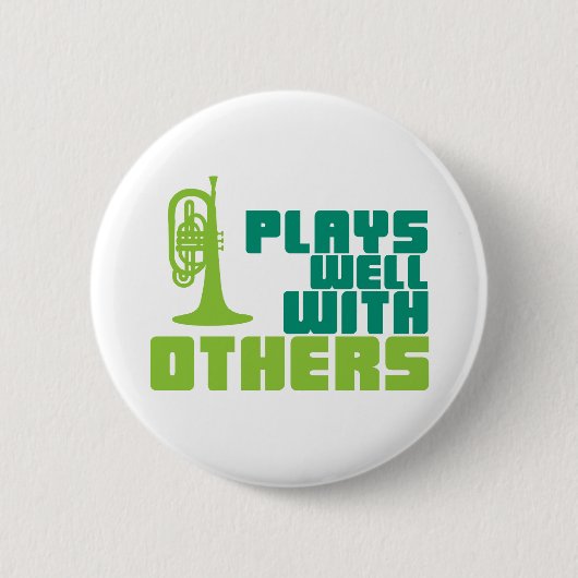 Plays Well with Other - Mellophone Button (Vorderseite)